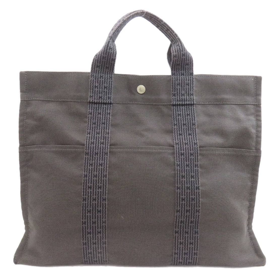 Hermes Herline MM handbag, canvas, women's.: --- Catalog ---Category: SizeSize (HxWxD): 32cm x 42cm x 10.5cm / 12.59'' x 16.53'' x 4.13''Category: DesignType: HandbagColor: GrayGender: WomenMaterial: Canvas Category: GeneralBrand: Hermes--- Item
