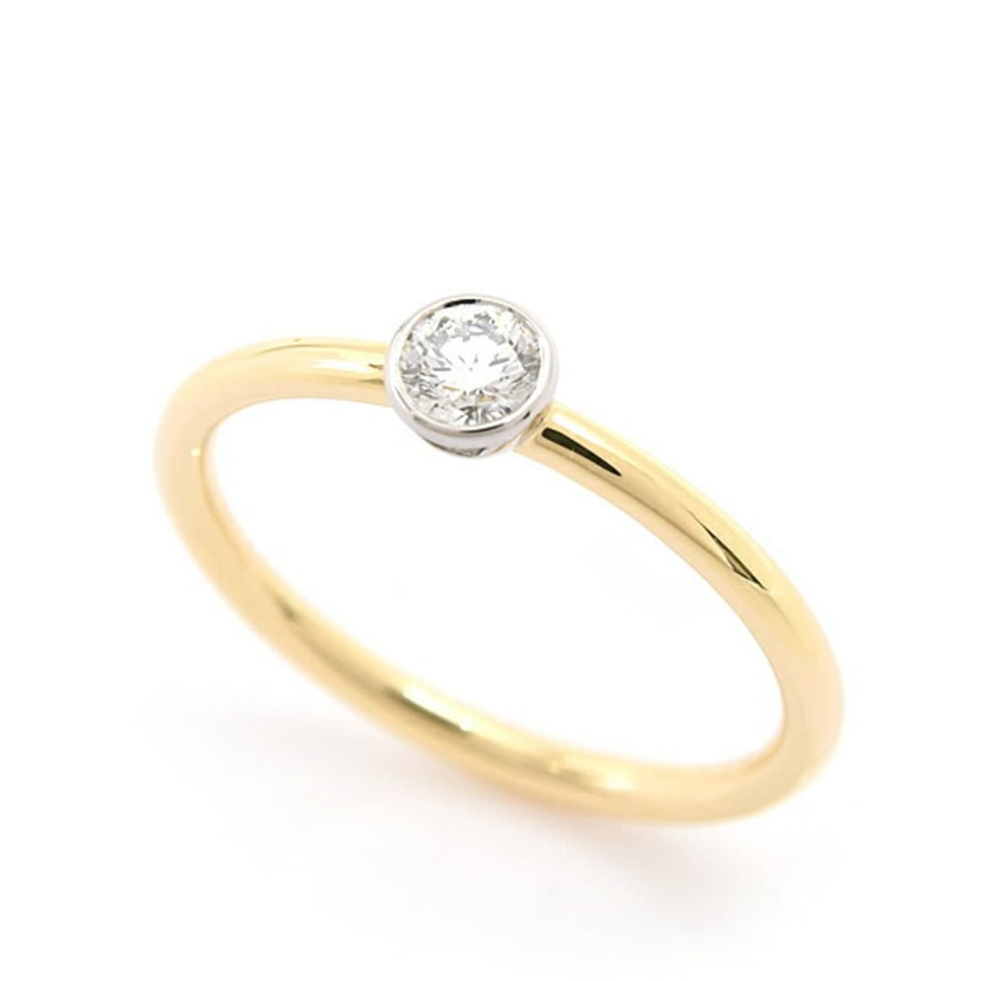 Tiffany & Co. Women's Bizet Diamond Ring, Size 10, Yellow Gold x Platinum (750YG PT950): --- Catalog ---Category: SizeJP Size: 10US Size: 5.5Category: DesignType: Band ringColor: GoldGender: WomenMaterial: Platinum 950, Yellow gold (18K)Category: GeneralBrand: Tiffany--- Item List ---Sect