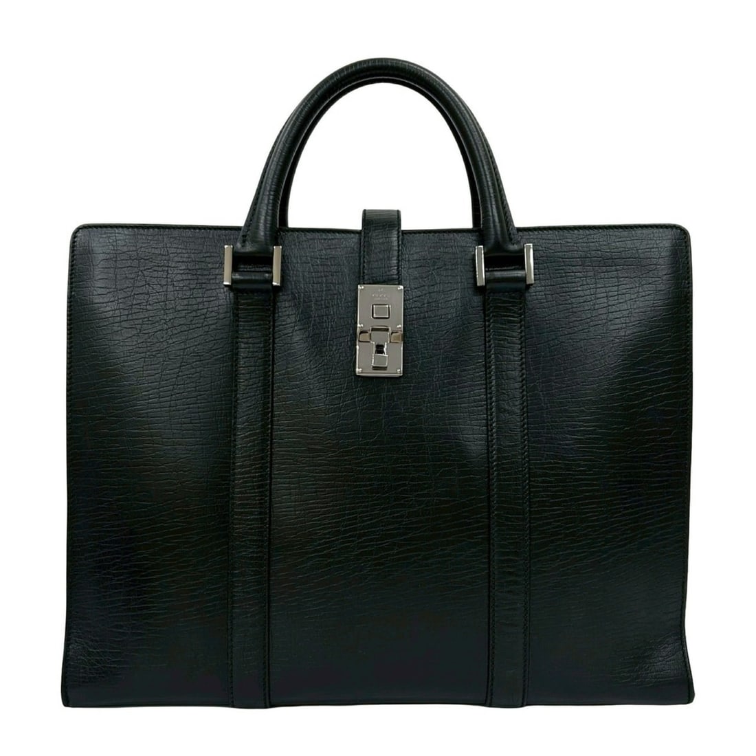 GUCCI Leather Business Bag, Briefcase, Handbag, Tote Bag for Men, Black, 01116: --- Catalog ---Category: SizeSize (HxWxD): 31cm x 40cm x 14cm / 12.2'' x 15.74'' x 5.51''Category: DesignType: Briefcase, Handbag, Tote bagColor: BlackGender: MenMaterial: Leather Category: GeneralBra