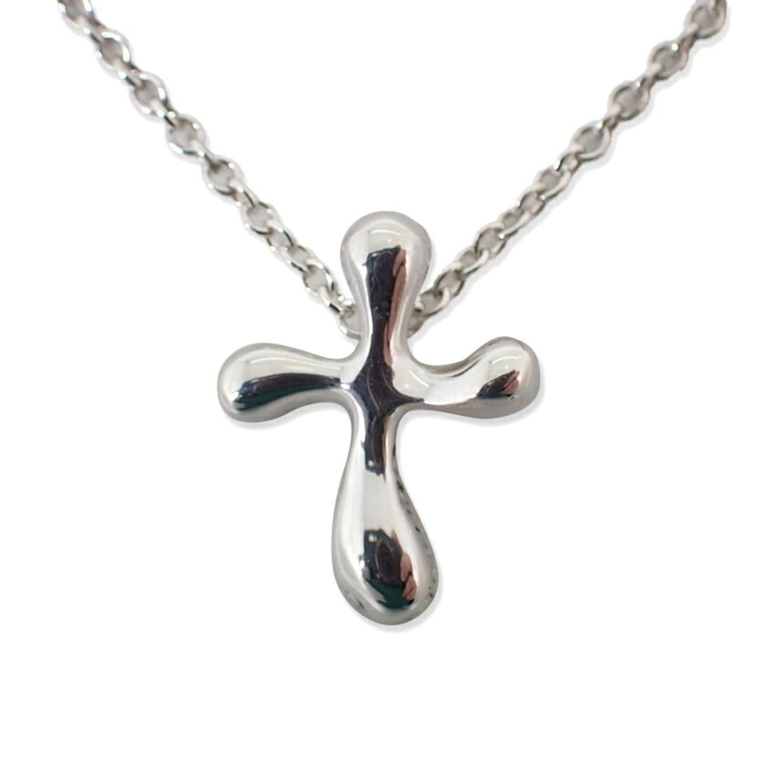 TIFFANY & Co. 925 Small Cross Pendant Necklace (1 of 12)