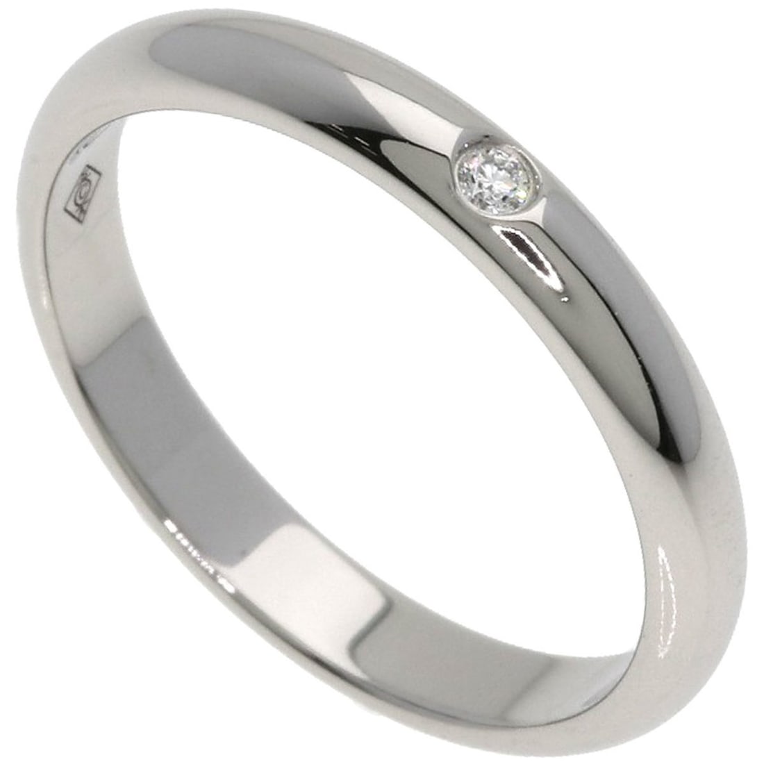 Cartier Wedding 1P Diamond Ring #46 Platinum PT950 Women's CARTIER: --- Catalog ---Category: SizeJP Size: 6US Size: 3.5Category: DesignColor: SilverGender: WomenMaterial: Platinum 950Category: GeneralBrand: Cartier--- Item List ---Section: ConditionRanking: Rank A Use