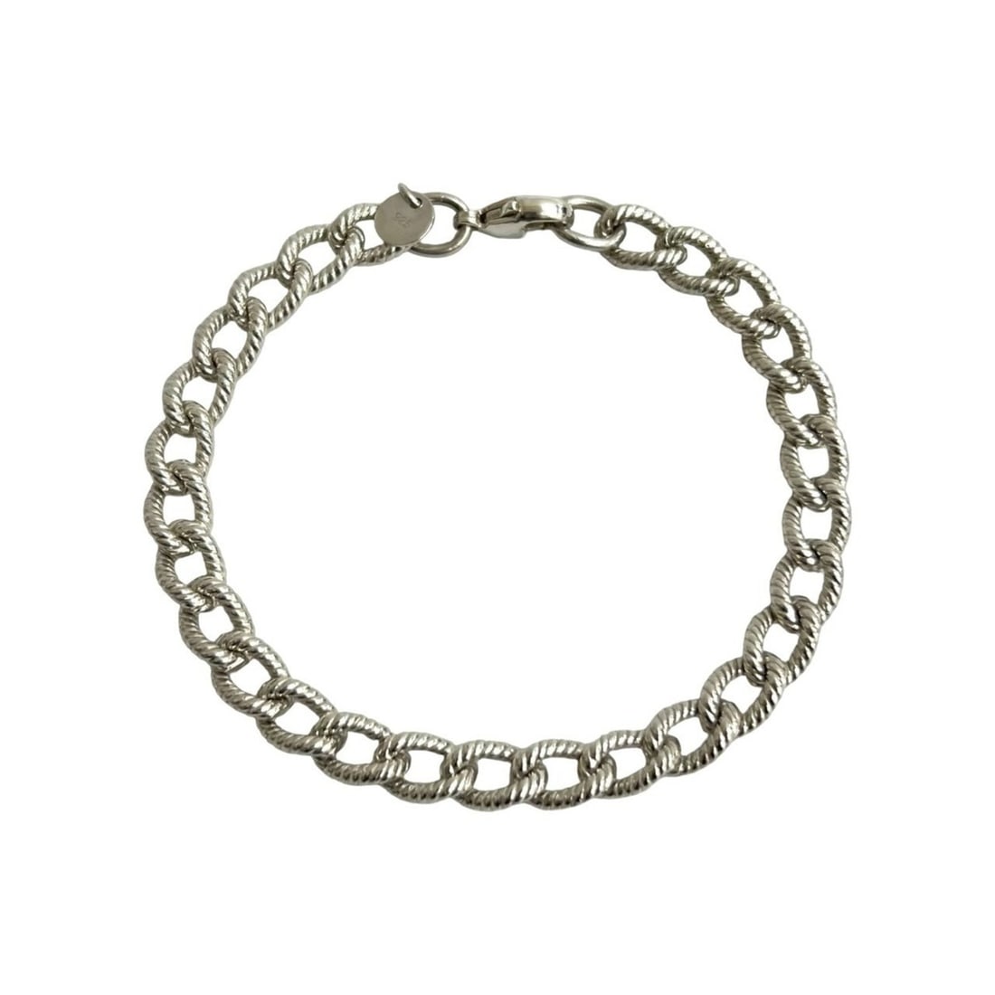TIFFANY&Co. Tiffany Twist Rope Link Bracelet, Sterling Silver 925 Chain Bangle 41202: --- Catalog ---Category: SizeLength: 20.5cm / 8.07''Category: DesignType: BangleColor: SilverGender: WomenMaterial: Silver 925Category: GeneralBrand: Tiffany--- Item List ---Section: ConditionRanking: