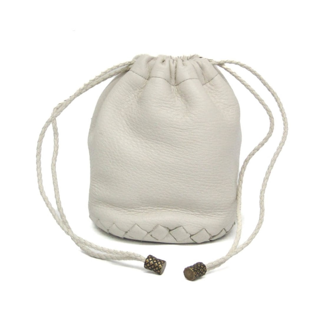 Bottega Veneta Mini Drawstring Bag 196385 Women,Men Leather Pouch Off-white: --- Catalog ---Category: SizeSize (HxWxD): 13cm x 11cm x 10.5cm / 5.11'' x 4.33'' x 4.13''Strap Length: 45cm / 17.71''Category: DesignType: PouchColor: Off-whiteGender: Women,MenClosure: StringMateria