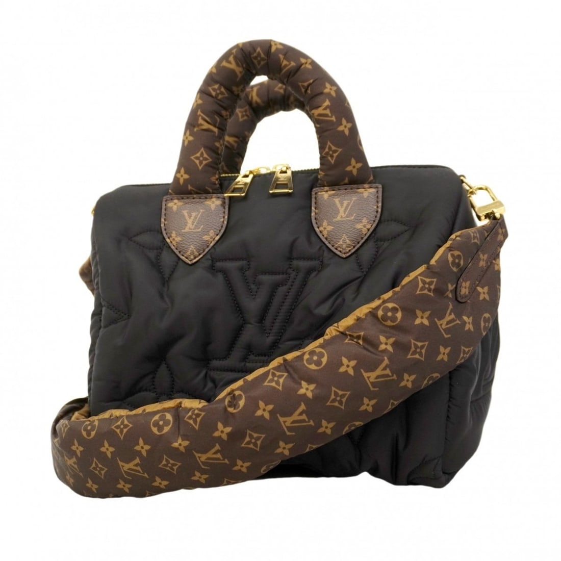 Louis Vuitton LV Pillow Speedy Bandoulière 25 Handbag M59008 Noir 2-way bag for women: --- Catalog ---Category: SizeSize (HxWxD): 19cm x 25cm x 15cm / 7.48'' x 9.84'' x 5.9''Category: DesignType: HandbagColor: NoirGender: WomenCategory: GeneralMPN: M59008Brand: Louis Vuitton--- Item Lis