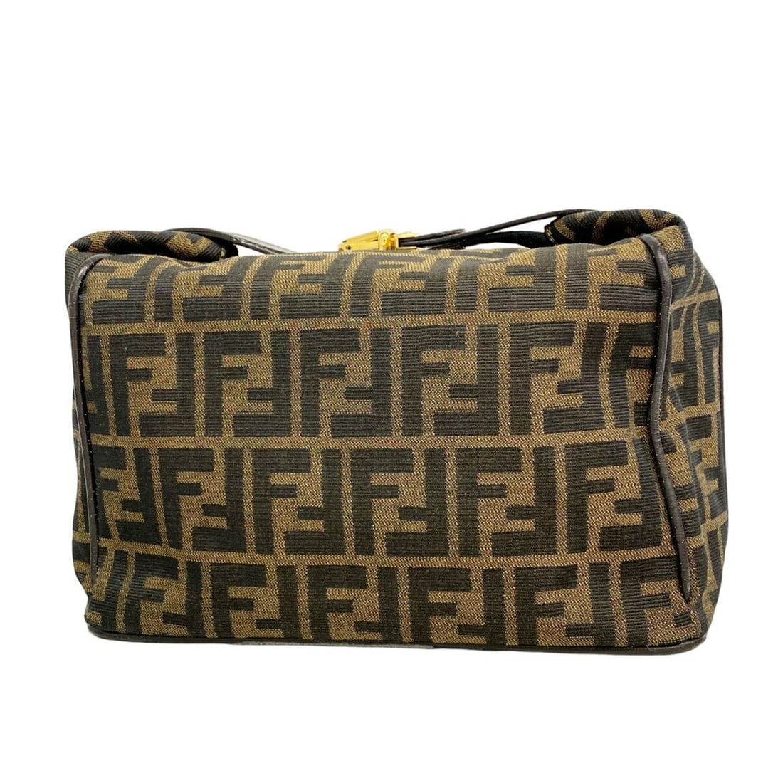 Fendi Zucca Nylon Canvas Handbag, Brown, Women's: --- Catalog ---Category: SizeSize (HxWxD): 14cm x 26cm x 16cm / 5.51'' x 10.23'' x 6.29''Category: DesignType: HandbagColor: BrownGender: WomenMaterial: Nylon canvas Hardware Color: GoldCategory: Gene