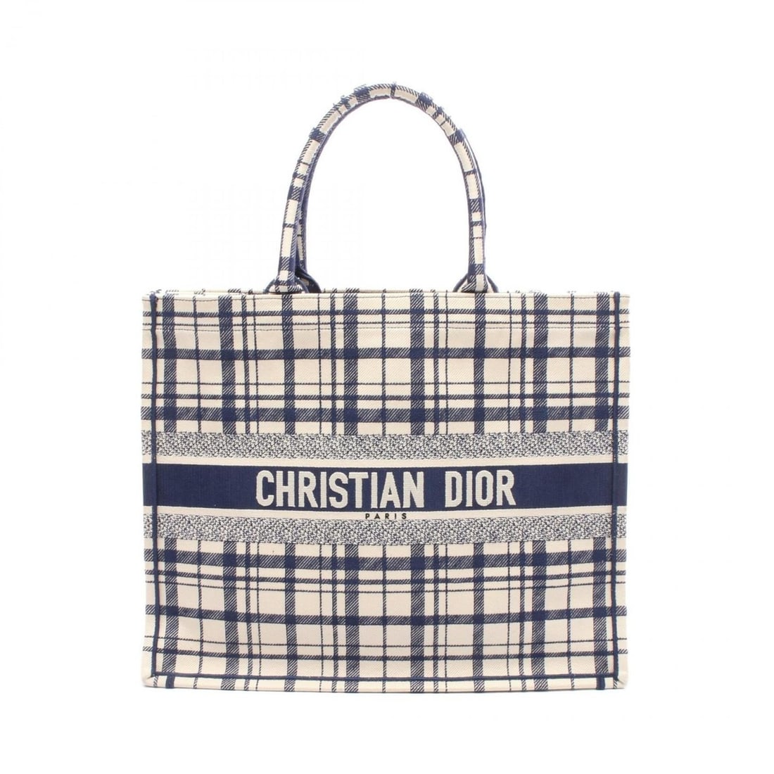 Christian Dior Dior BOOK TOTE Large Tote Bag Handbag Canvas Women's Navy/Ivory: --- Catalog ---Category: SizeSize (HxWxD): 35cm x 42cm x 18cm / 13.77'' x 16.53'' x 7.08''Category: DesignType: Handbag, Tote bagColor: Ivory, NavyGender: WomenMaterial: Canvas Category: GeneralBrand: