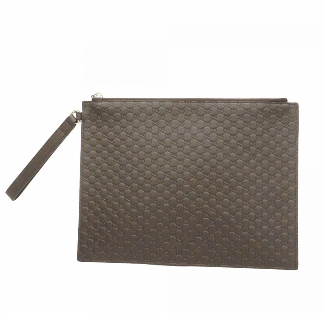 Gucci Clutch Bag Microguccissima 544477 Leather Dark Brown Men's: --- Catalog ---Category: SizeSize (HxWxD): 21cm x 28cm x 2cm / 8.26'' x 11.02'' x 0.78''Category: DesignType: Clutch bagColor: Dark brownGender: MenMaterial: Leather Hardware Color: SilverCategory: Ge