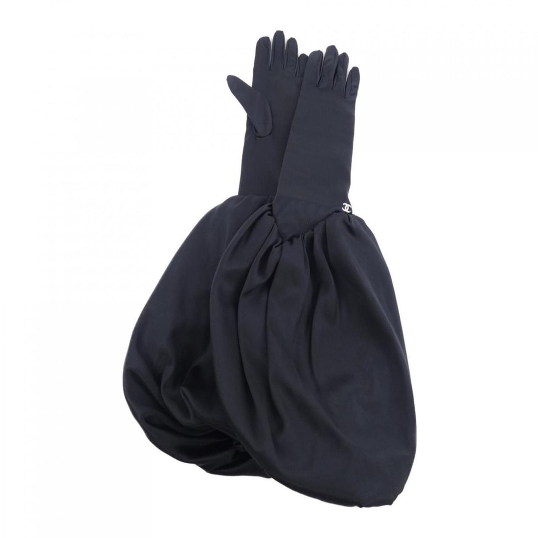 Chanel CHANEL AAA066B16585 Gloves: --- Catalog ---Category: SizeHand Width: 17cm / 6.69''Total Length: 58.5cm / 23.03''Category: DesignColor: BlackGender: WomenMaterial: Silk 96%, Elastane 4%Category: GeneralMPN: AAA066B16585Brand: Cha