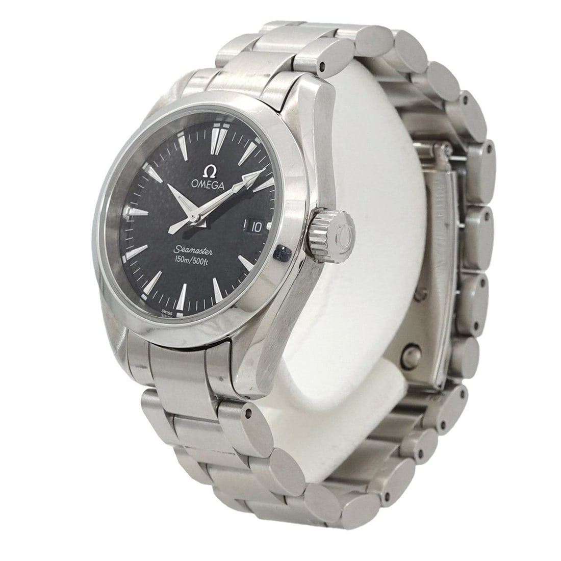 Omega Seamaster Aqua Terra 2577 50 Ladies' Watch, Date, Black, Quartz Watch: --- Catalog ---Category: SizeWrist Size: 14cm / 5.51''Case Diameter: 29mm / 1.14''Category: DesignType: WristwatchGender: WomenColor (Dial): BlackMaterial (Band): Stainless steelMaterial (Case): Stain