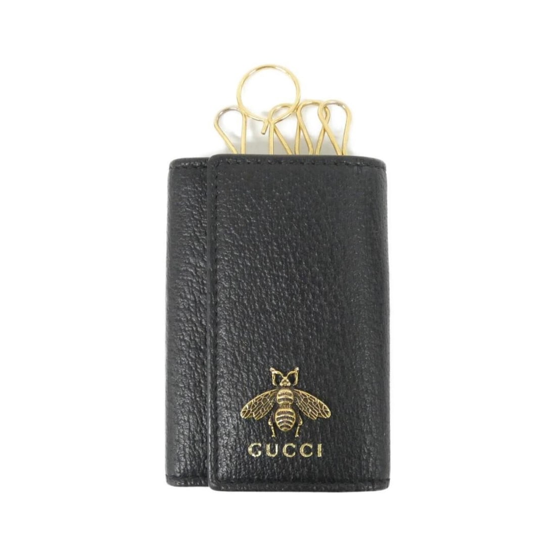 Gucci ANIMALIER 523683 DJ20T Key Case: --- Catalog ---Category: DesignType: KeycaseColor: BlackGender: Men,WomenMaterial: Leather Category: GeneralMPN: 523683 DJ20TBrand: GucciCategory: Physical PropertiesSize (HxWxD): 10cm x 6cm x 2cm /