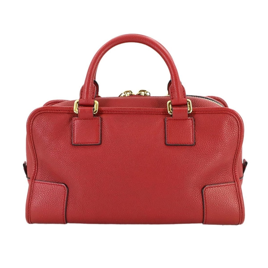 Loewe Amazona 28 2-way Handbag/Shoulder Bag, Leather, Red, Gold Hardware: --- Catalog ---Category: SizeSize (HxWxD): 16cm x 29cm x 13cm / 6.29'' x 11.41'' x 5.11''Category: DesignType: HandbagColor: Red colorGender: WomenMaterial: Leather Category: GeneralBrand: Loewe--- It