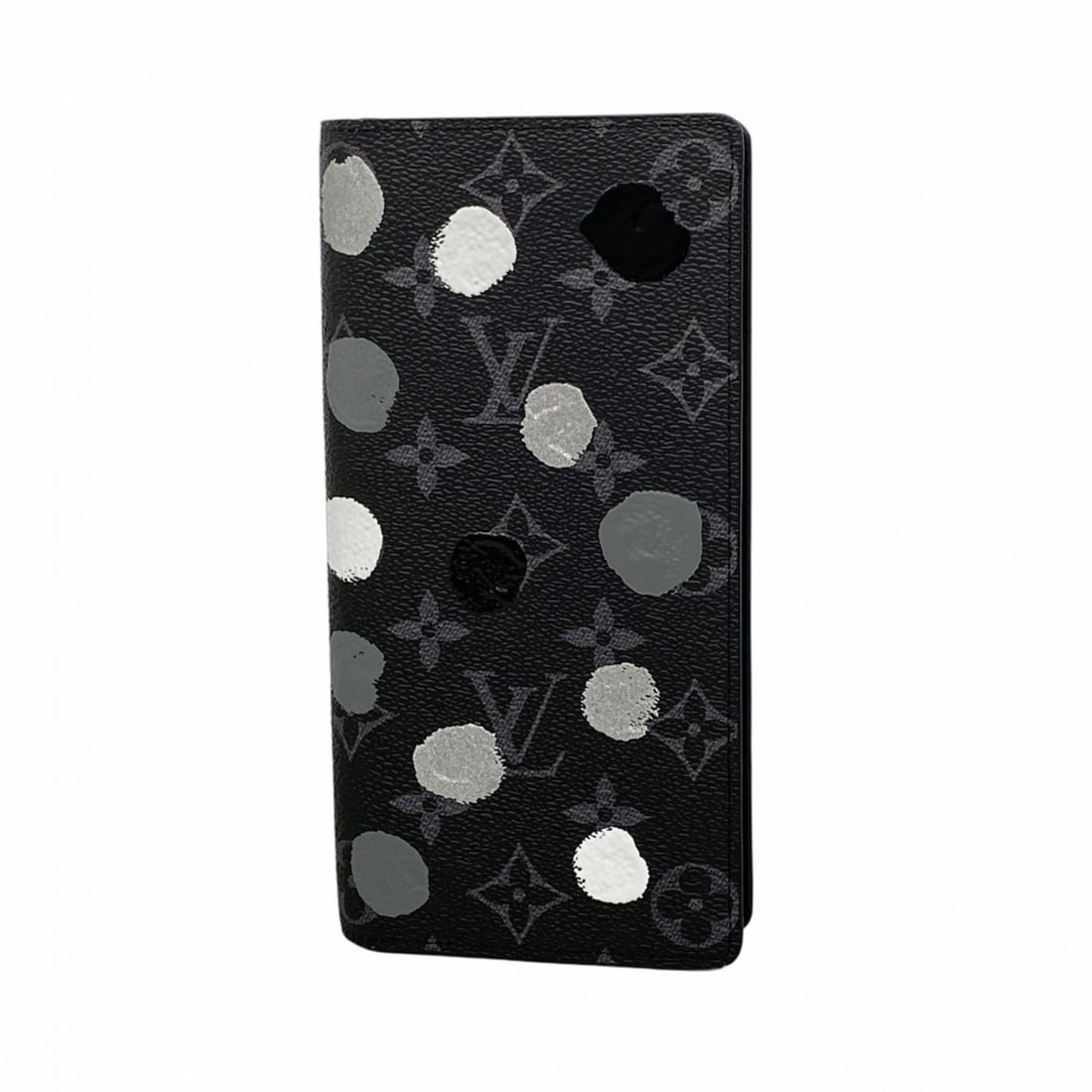 Louis Vuitton Monogram Eclipse Portefeuille Brazza Long Wallet M81932 Black Yayoi Kusama: --- Catalog ---Category: SizeSize (HxWxD): 19cm x 10cm x 2.5cm / 7.48'' x 3.93'' x 0.98''Category: DesignType: Long wallet (bi-fold)Color: BlackGender: MenCategory: GeneralMPN: M81932Brand: Louis Vuit
