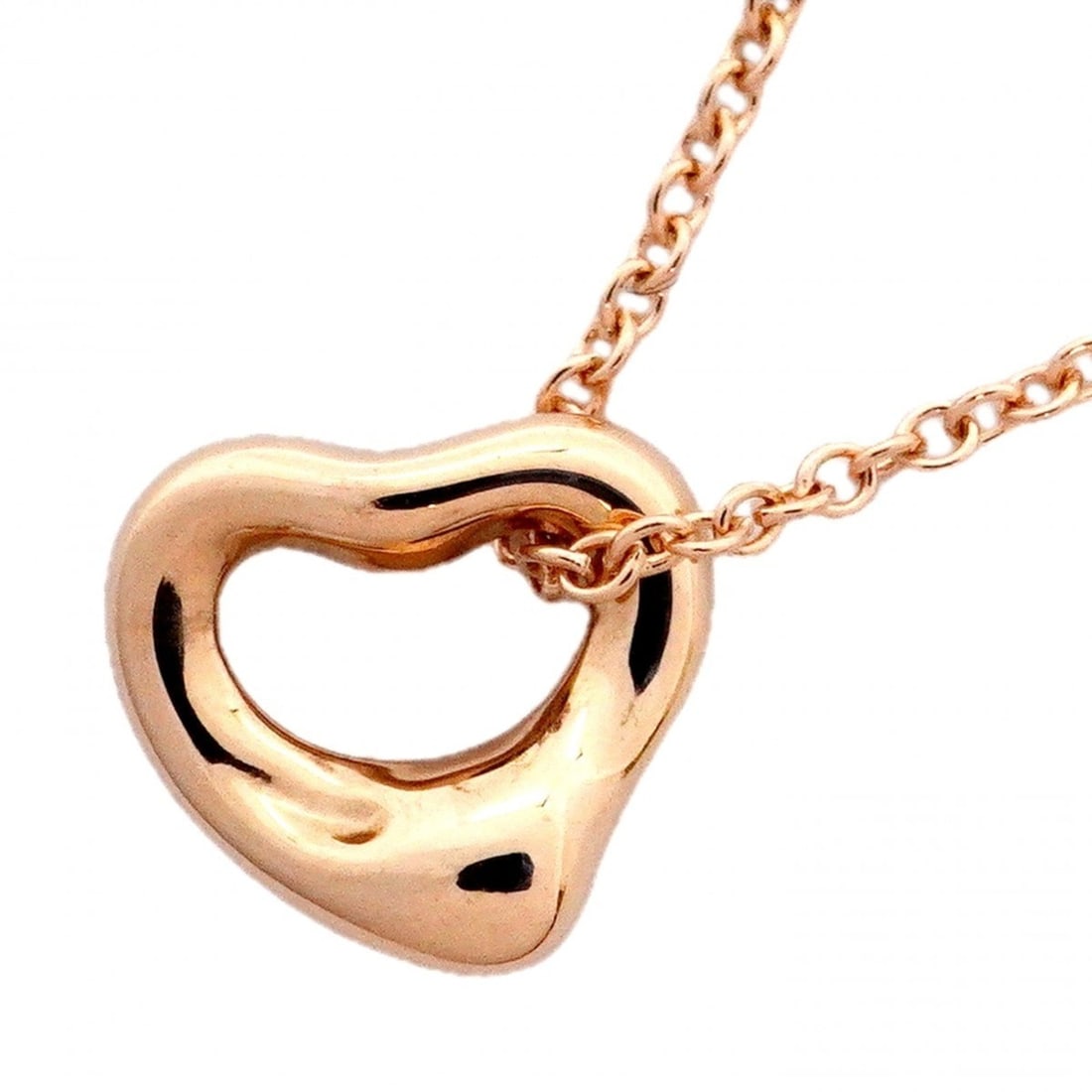 Tiffany & Co. Heart Necklace, 18K Pink Gold, Women's, P2482939: --- Catalog ---Category: SizePendant Size: 6.5mm x 7mm / 0.25'' x 0.27''Neck Circumference: 40.5 cm / 15.94''Category: DesignGender: WomenMaterial: Pink gold (18K)Necklace Type: NecklaceCategory: Gene