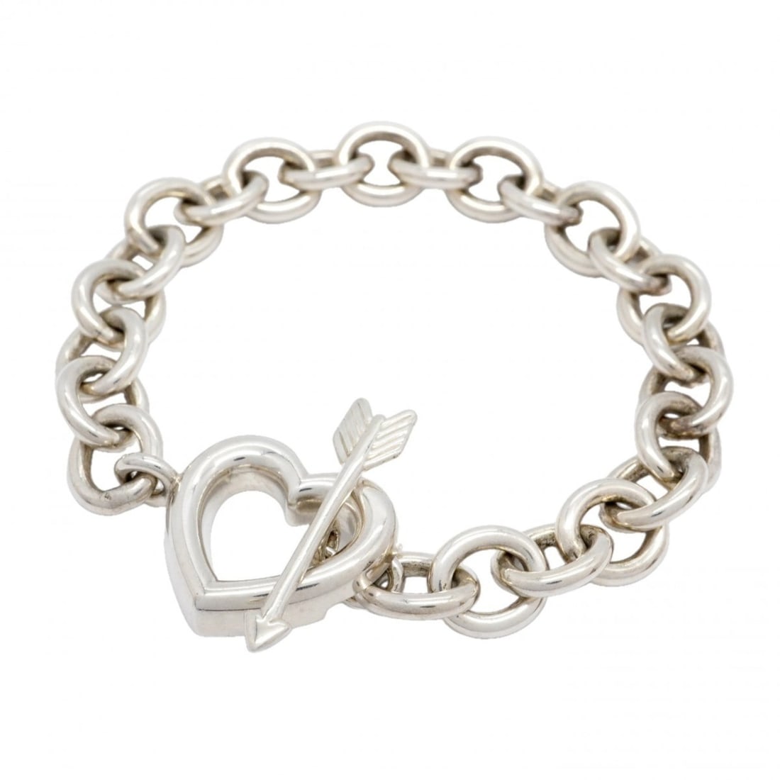 Tiffany & Co. Heart Arrow Bracelet, Sterling Silver 925, Women's, P2460712: --- Catalog ---Category: SizeLength: 16.5cm / 6.49''Category: DesignType: Charm braceletGender: WomenMaterial: Silver 925Category: GeneralBrand: Tiffany--- Item List ---Section: ConditionRanking: Rank