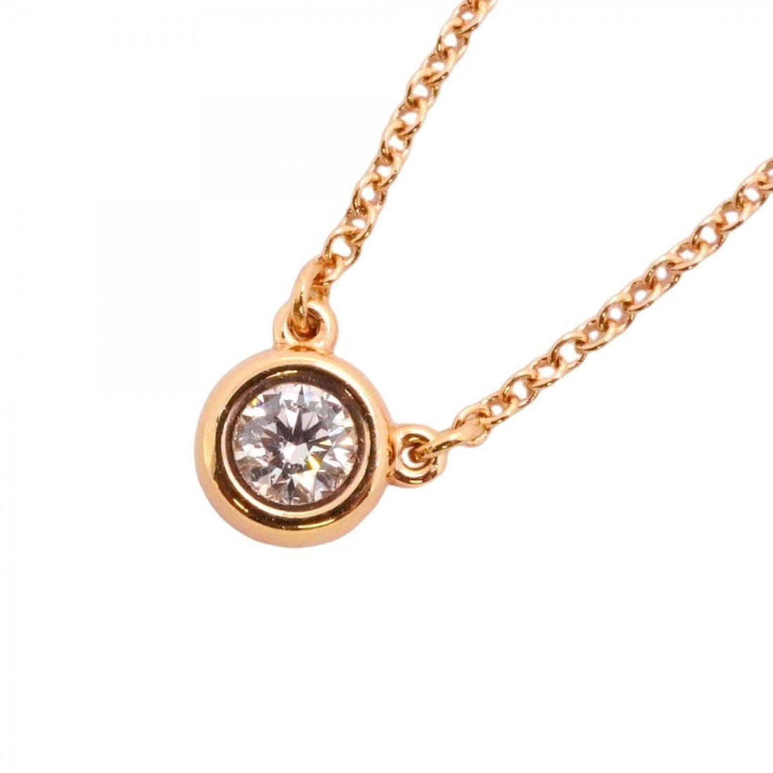 Tiffany & Co. By the Yard Necklace, 1PD (18K Pink Gold) Diamond, Ladies' P2395927: --- Catalog ---Category: SizePendant Size: 6mm x 6.7mm / 0.23'' x 0.26''Neck Circumference: 41.5 cm / 16.33''Category: DesignStone: DiamondGender: WomenMaterial: Pink gold (18K)Necklace Type: Necklace