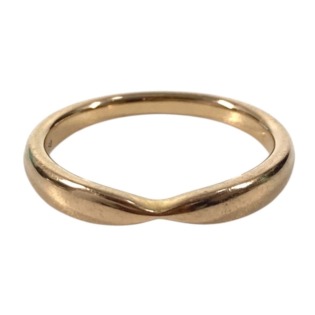 TIFFANY&Co. Tiffany Curved Band Ring, Jewelry, Yellow Gold 750, Women's: --- Catalog ---Category: SizeJP Size: 10US Size: 5.5Category: DesignColor: GoldGender: WomenCategory: GeneralBrand: Tiffany--- Item List ---Section: ConditionRanking: Rank A Used - A few traces of usa