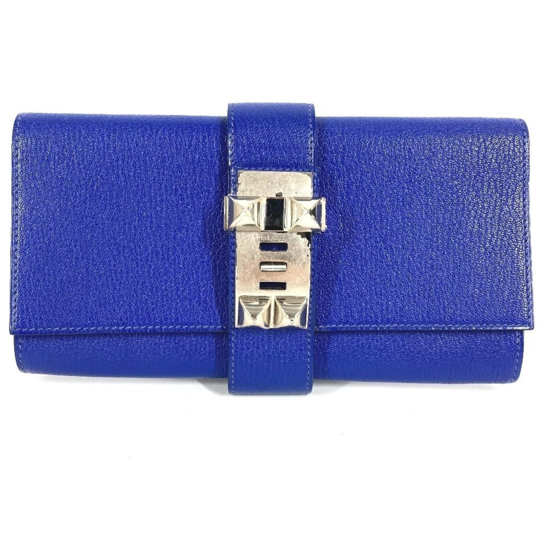 HERMES Pochette Medor Logo Handbag Pouch Second Bag Clutch Leather Men's Women's Blue: --- Catalog ---Category: SizeSize (HxWxD): 12.5cm x 22.5cm / 4.92'' x 8.85''Category: DesignType: Clutch bag, Handbag, PouchColor: BlueGender: Men,WomenMaterial: Leather Category: GeneralBrand: Hermes