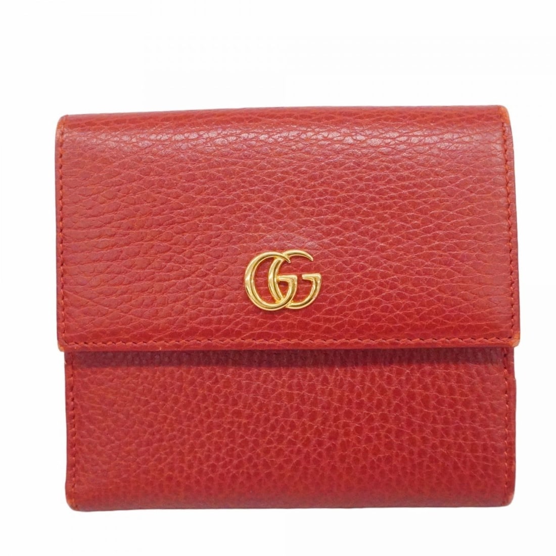 Gucci GG Marmont Wallet 456122 Leather Red Women's (1 of 20)