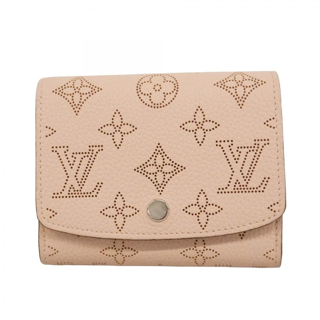 Louis Vuitton Mahina Portefeuille Iris Compact Wallet M82757 Rose Jasmine (Women's): --- Catalog ---Category: SizeSize (HxWxD): 10cm x 12cm x 3cm / 3.93'' x 4.72'' x 1.18''Category: DesignType: Wallet (bi-fold)Gender: WomenCategory: GeneralMPN: M82757Brand: Louis Vuitton--- Item List