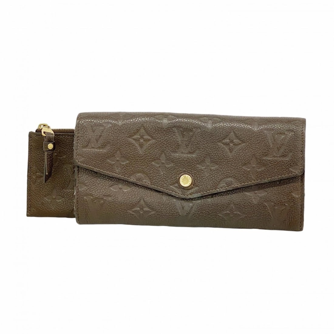 Louis Vuitton Monogram Empreinte Portefeuille Curieuse Long Wallet M60389 (Ladies'): --- Catalog ---Category: SizeSize (HxWxD): 10cm x 20cm x 2.5cm / 3.93'' x 7.87'' x 0.98''Category: DesignType: Long wallet (bi-fold)Color: EarthGender: WomenCategory: GeneralMPN: M60389Brand: Louis Vu