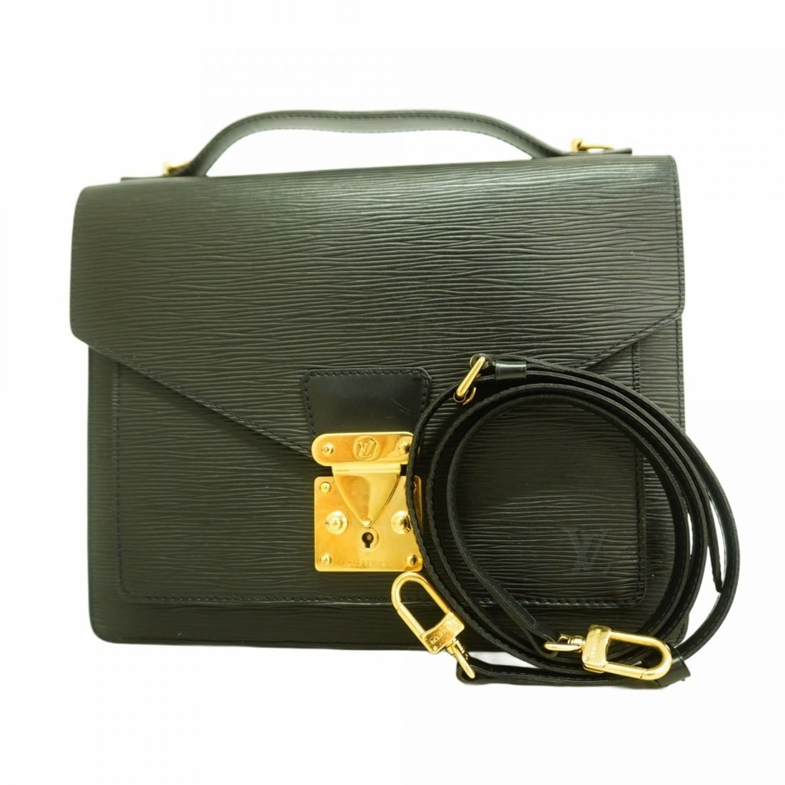 Louis Vuitton Epi Monceau 28 Handbag M52122 Noir 2-way bag for women: --- Catalog ---Category: SizeSize (HxWxD): 22cm x 27.5cm x 5.5cm / 8.66'' x 10.82'' x 2.16''Category: DesignType: HandbagColor: NoirGender: WomenCategory: GeneralMPN: M52122Brand: Louis Vuitton--- Ite