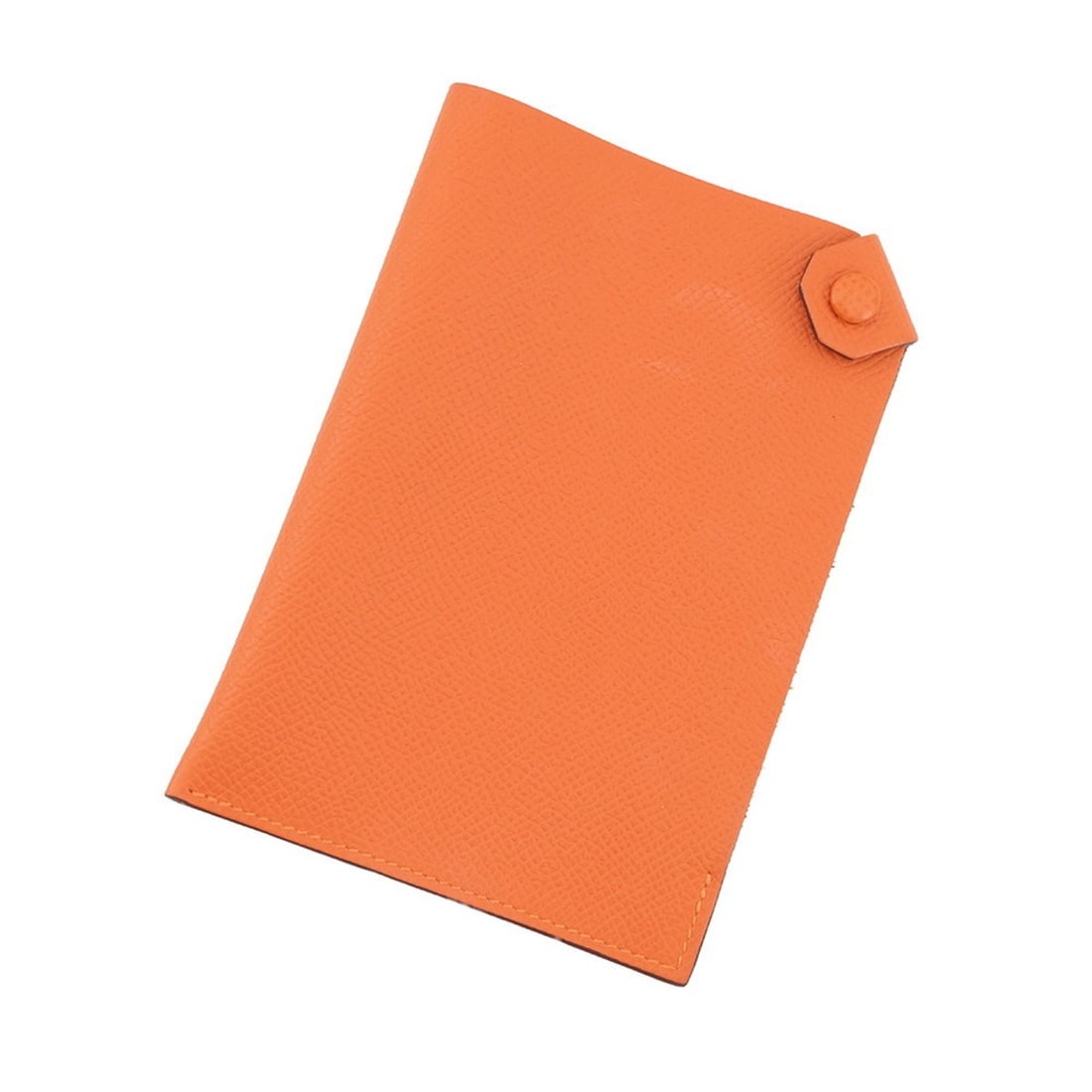 Hermes Tarmac PM Passport Case, Orange Epsom Leather, B Stamp. (Hermes case, HERMES): --- Catalog ---Category: DesignColor: OrangeGender: Men,WomenMaterial: Epsom leather Category: GeneralBrand: HermesCountry of Origin: FranceCategory: Physical PropertiesSize (HxWxD): 14cm x 10cm / 5.5