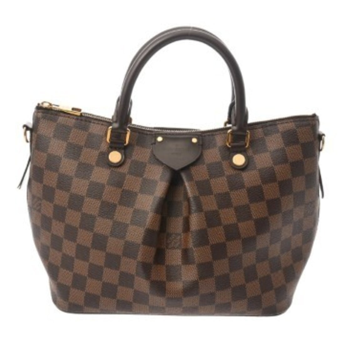 LOUIS VUITTON Louis Vuitton Damier Siena PM Brown N41545 Women's Canvas Handbag AB Rank Used Ginzo: --- Catalog ---Category: SizeSize (HxWxD): 20.5cm x 25cm x 12cm / 8.07'' x 9.84'' x 4.72''Category: DesignType: HandbagColor: BrownGender: WomenMaterial: Damier Canvas Hardware Color: GoldCategory: Ge