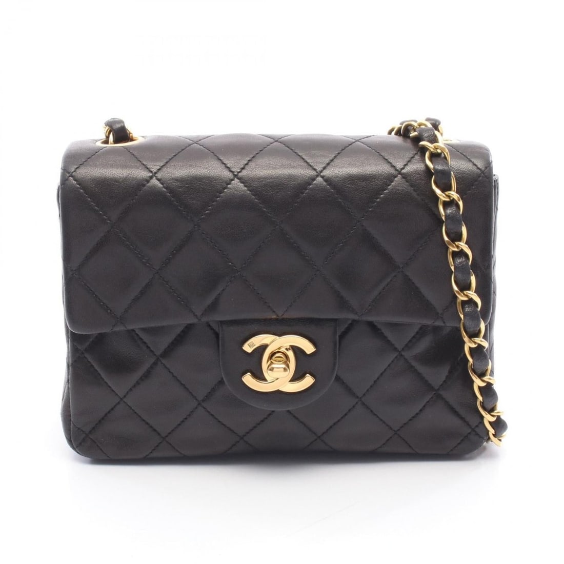 Chanel Mini Matelassé Shoulder Bag/Handbag, Lambskin Leather, Women's, Black: --- Catalog ---Category: SizeSize (HxWxD): 13cm x 17cm x 8cm / 5.11'' x 6.69'' x 3.14''Category: DesignType: Handbag, Shoulder bagColor: BlackGender: WomenMaterial: Leather Leather/Fur Type: LambskinC