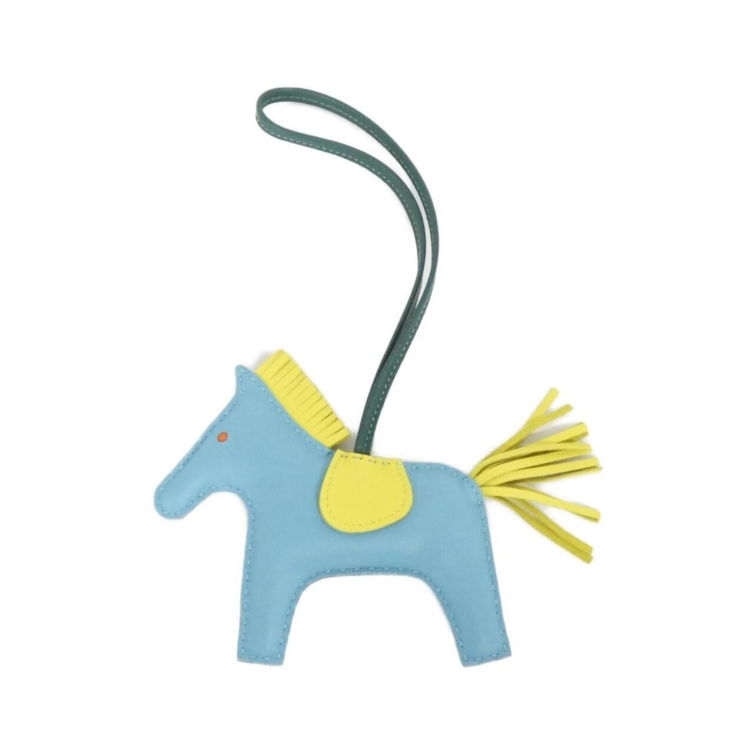 Hermes Rodeo Accessory Bag Charm MM 071997CA: --- Catalog ---Category: SizeSize (HxWxD): 105.00mm x 130.00mm / 4.13'' x 5.12''Category: DesignType: Handbag charmColor: Blue, Celeste, LimeGender: WomenMaterial: Agneau MiloCategory: GeneralMPN: 071