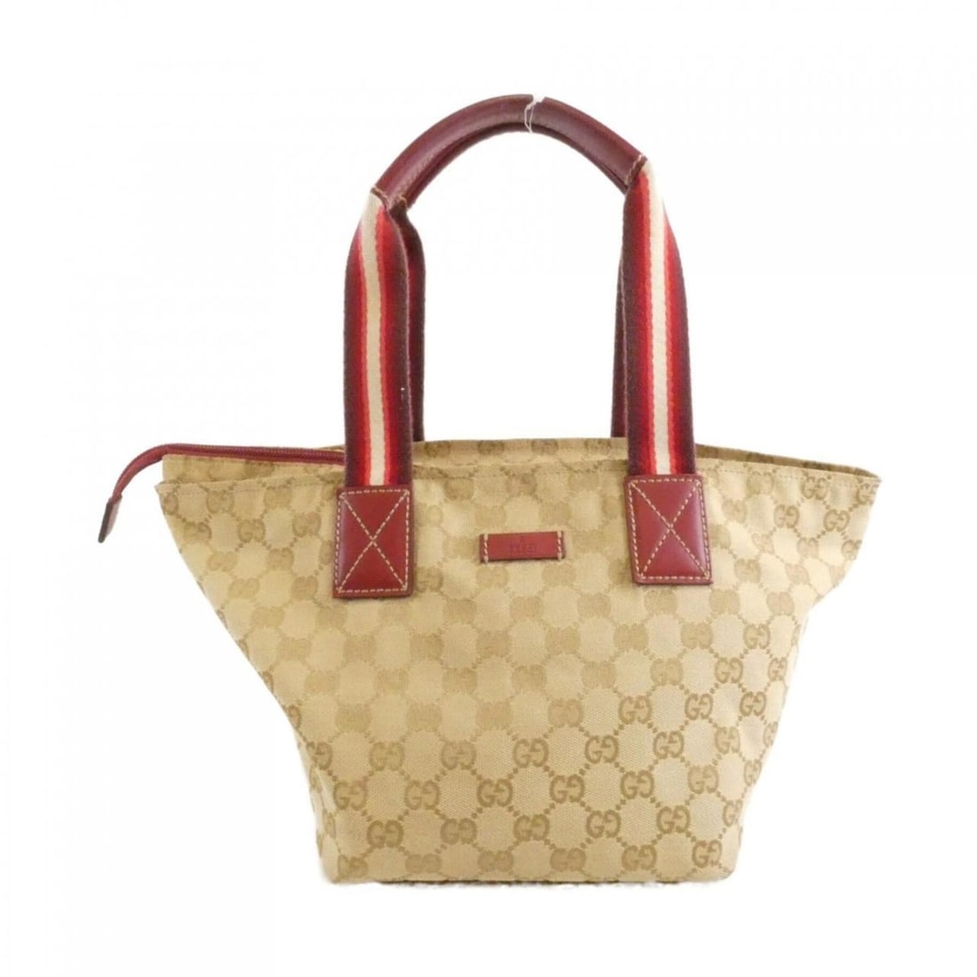 Gucci 131228 Handbag: --- Catalog ---Category: SizeSize (HxWxD): 19cm x 17cm x 20cm / 7.48'' x 6.69'' x 7.87''Category: DesignType: HandbagColor: Beige, Red colorGender: WomenMaterial: GG canvas Category: GeneralMPN: 13122