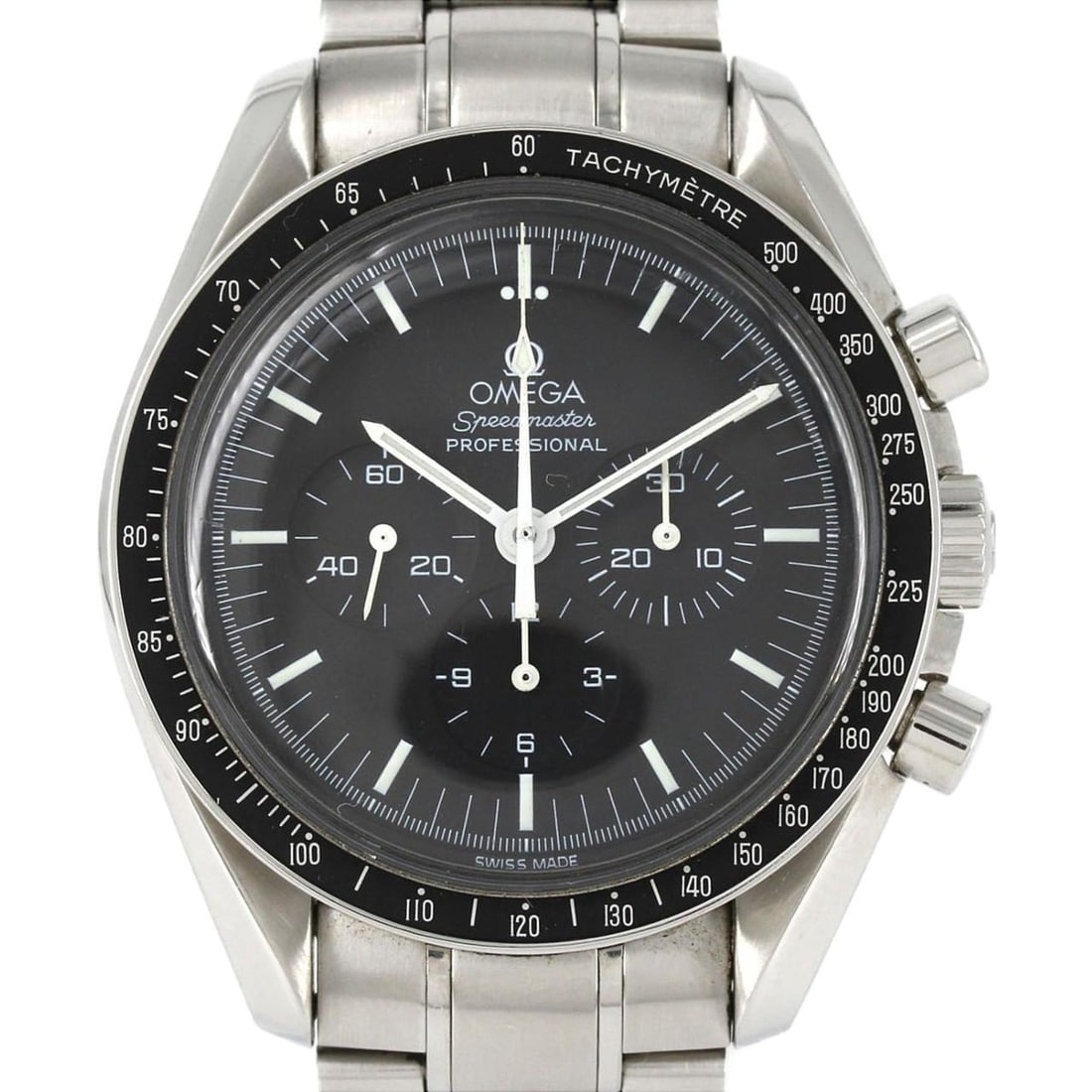 Omega Speedmaster Professional 3570.50 Stainless Steel Watch, Manual Winding: --- Catalog ---Category: SizeWrist Size: 17cm / 6.69''Case Diameter: 42mm / 1.65''Category: DesignType: WristwatchGender: MenColor (Dial): BlackMaterial (Band): Stainless steelMaterial (Case): Stainle