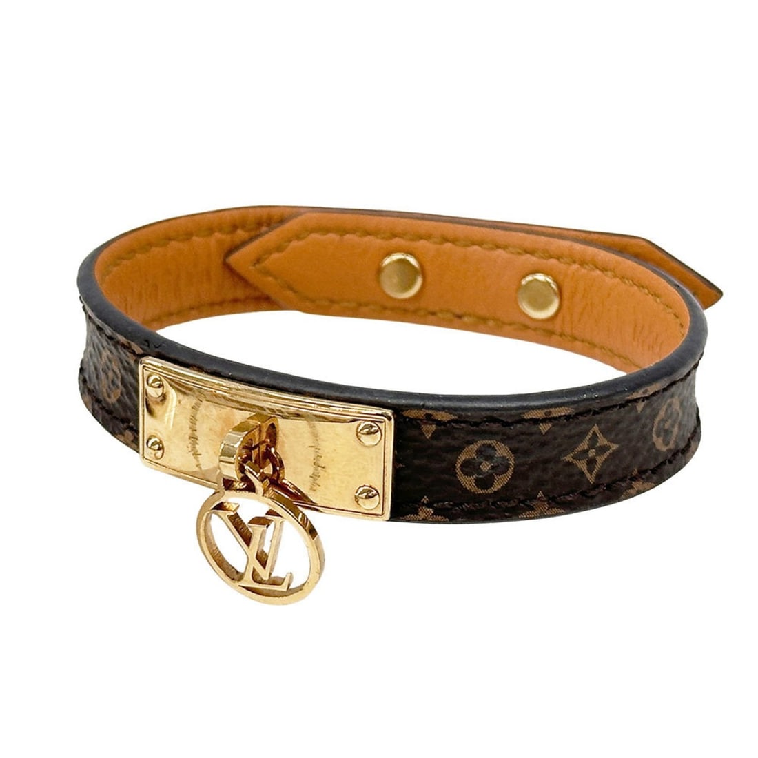 Louis Vuitton LOUIS VUITTON Bracelet for Women, Brand Name, Monogram Canvas, Logomania, Brown,: --- Catalog ---Category: SizeLength: 14cm - 16cm / 5.51'' - 6.29''Category: DesignType: Charm braceletColor: BrownGender: WomenMaterial: Canvas, MonogramCategory: GeneralMPN: M4150F / BC3147Brand: Lou