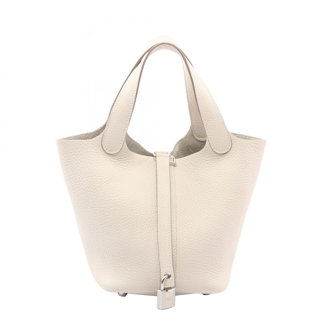 Hermes Picotin Lock PM Craie Handbag, Taurillon Clemence Leather, Women's, Ivory: --- Catalog ---Category: SizeSize (HxWxD): 18.5cm x 19cm x 13.5cm / 7.28'' x 7.48'' x 5.31''Category: DesignType: HandbagColor: IvoryGender: WomenMaterial: Taurillon clemence leather Category: General
