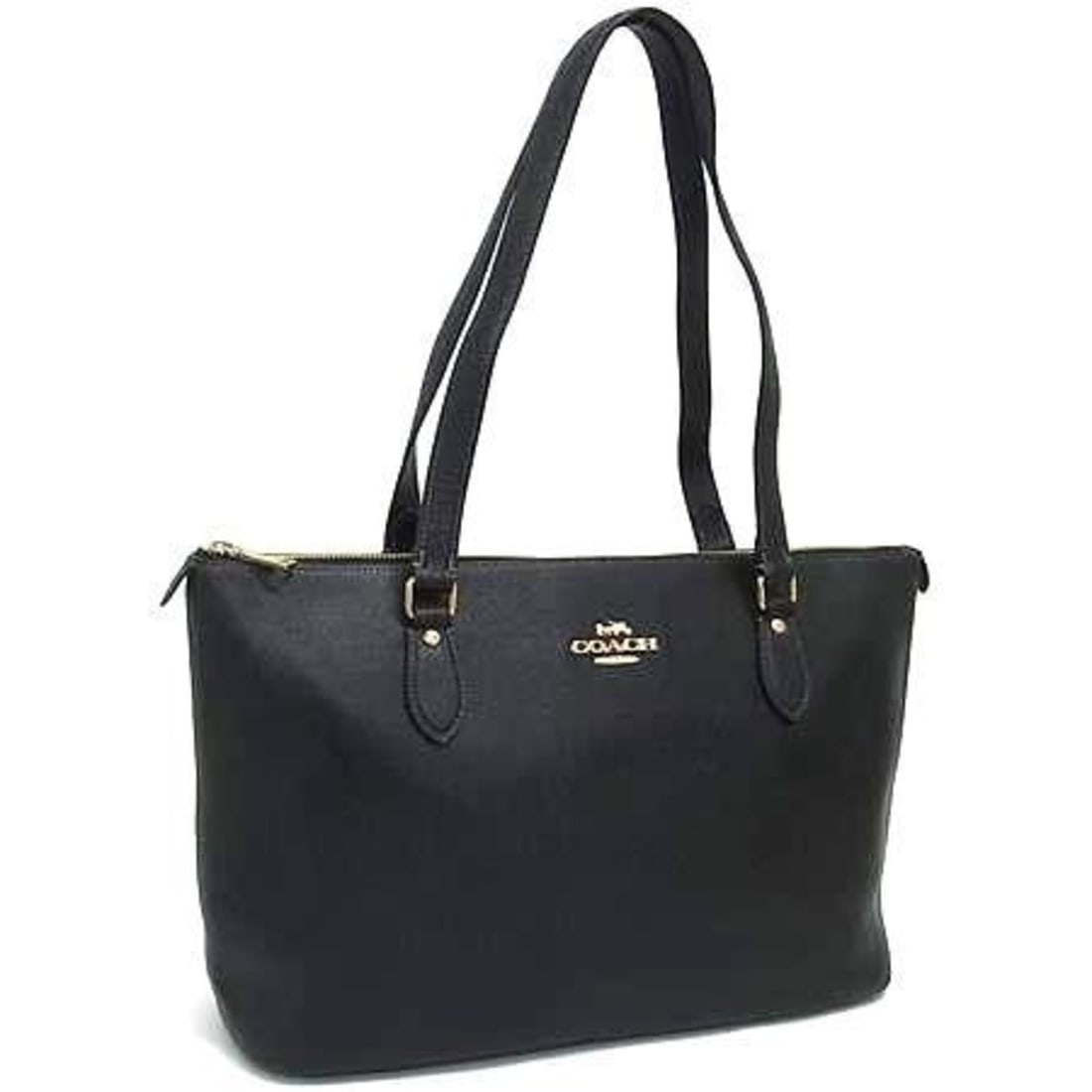 COACH Gallery CH285 Tote Bag, Black Leather, Women's Shoulder Bag: --- Catalog ---Category: SizeSize (HxWxD): 24.5cm x 42cm x 14.5cm / 9.64'' x 16.53'' x 5.7''Category: DesignType: Tote bagColor: BlackStyle: EverydayGender: WomenMaterial: Leather Category: GeneralBra