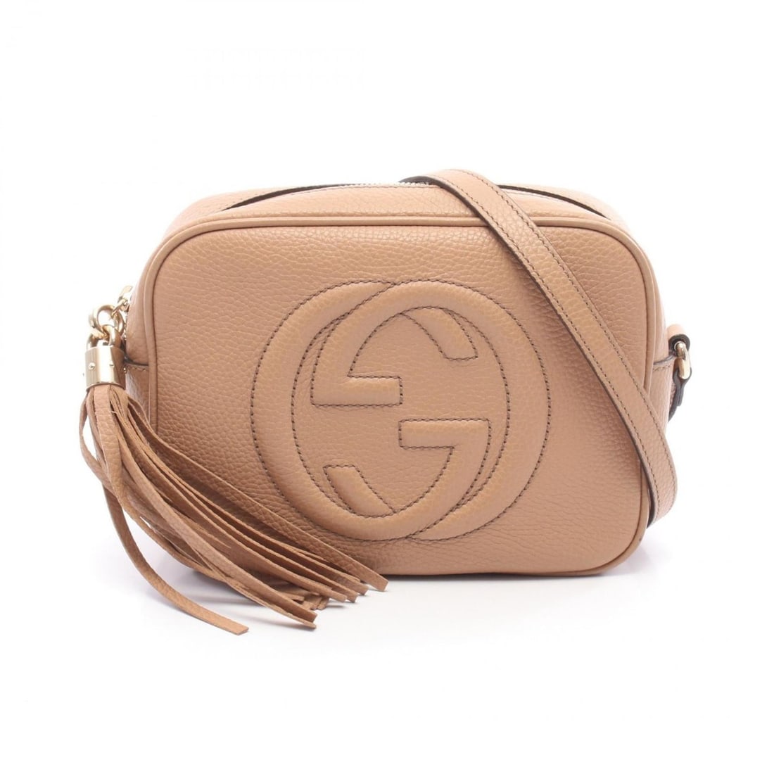 Gucci Soho Disco Bag, Interlocking G, Shoulder Bag/Handbag, Leather, Women's, Beige, 308364: --- Catalog ---Category: SizeSize (HxWxD): 15cm x 20cm x 7cm / 5.9'' x 7.87'' x 2.75''Category: DesignType: Handbag, Shoulder bagColor: BeigeGender: WomenMaterial: Leather Category: GeneralMPN: 308364