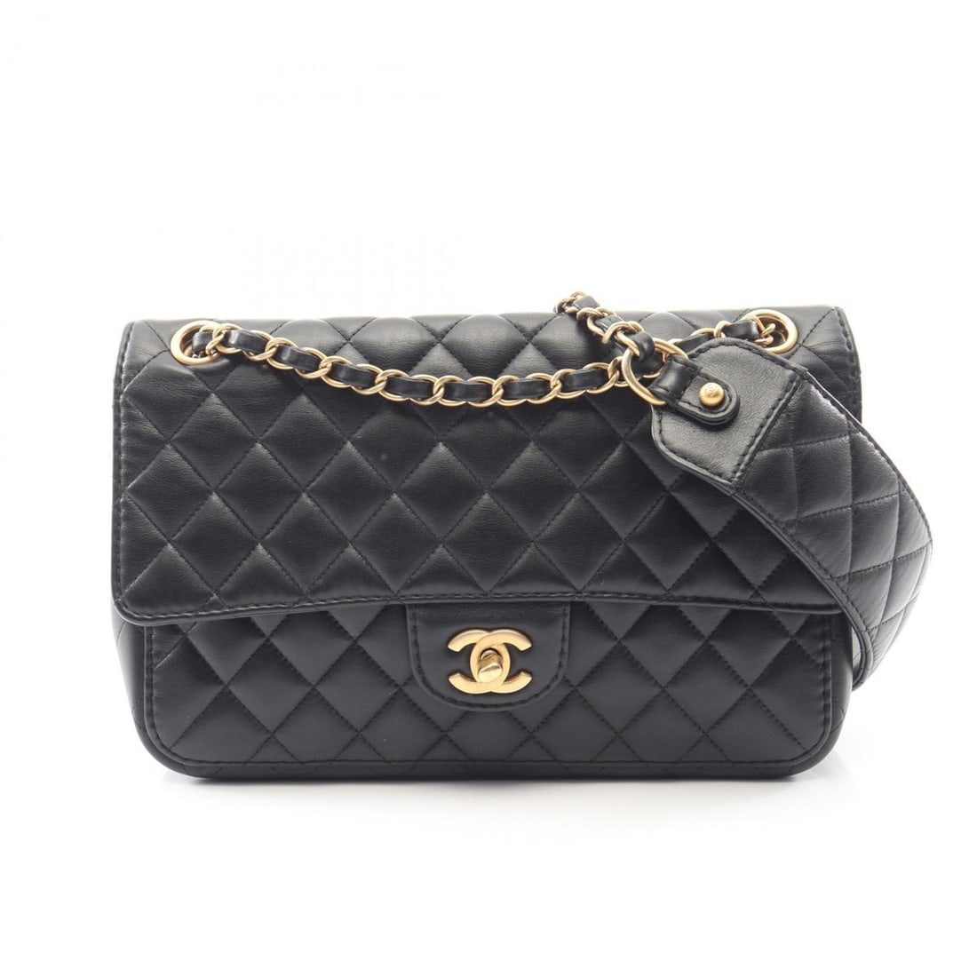 Chanel Matelassé Shoulder Bag/Handbag, Lambskin Leather, Women's, Black (AS2229): --- Catalog ---Category: SizeSize (HxWxD): 16cm x 24cm x 7cm / 6.29'' x 9.44'' x 2.75''Category: DesignType: Handbag, Shoulder bagColor: BlackGender: WomenMaterial: Leather Hardware Color: GoldLeather