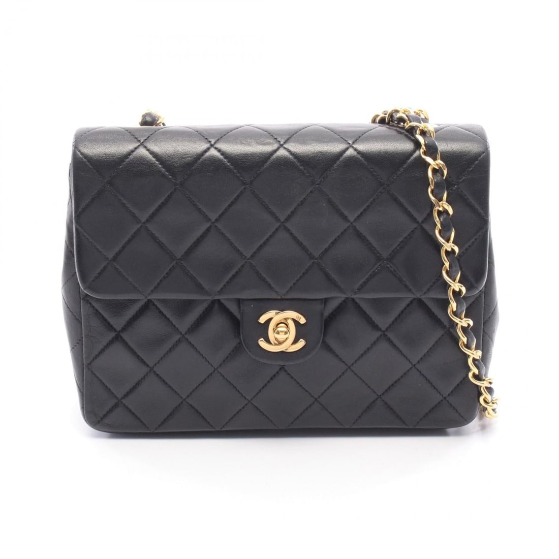Chanel Mini Matelassé 20 Shoulder Bag/Handbag, Lambskin Leather, Women's, Black: --- Catalog ---Category: SizeSize (HxWxD): 15cm x 20cm x 6cm / 5.9'' x 7.87'' x 2.36''Category: DesignType: Handbag, Shoulder bagColor: BlackGender: WomenMaterial: Leather Hardware Color: GoldLeather/