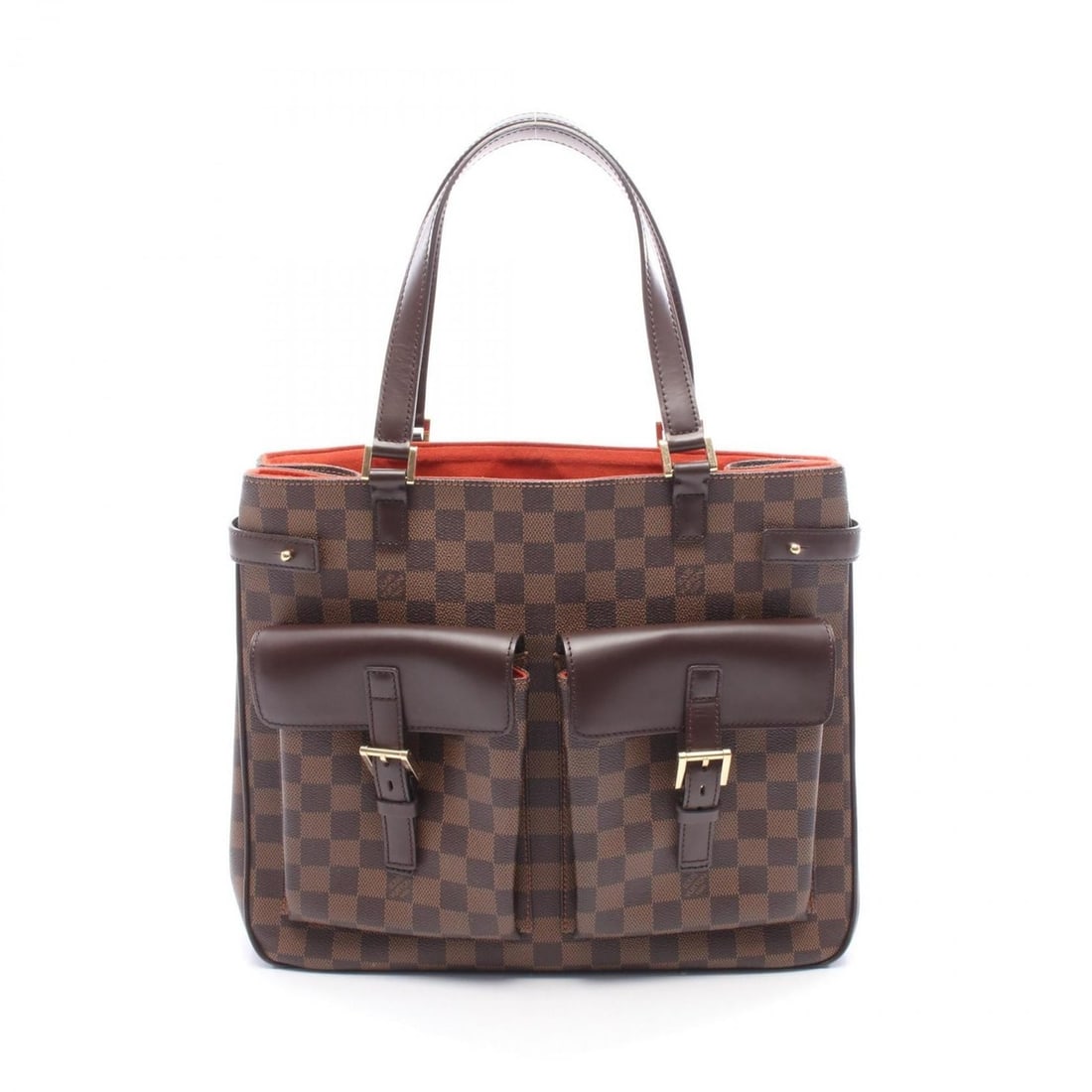 Louis Vuitton Uzès Tote Bag Handbag, Coated Canvas and Leather, Damier Pattern, Women's, Brown,: --- Catalog ---Category: SizeSize (HxWxD): 29cm x 34cm x 10cm / 11.41'' x 13.38'' x 3.93''Category: DesignType: Handbag, Tote bagColor: Brown, EbeneGender: WomenMaterial: Coated canvas , Leather Categ