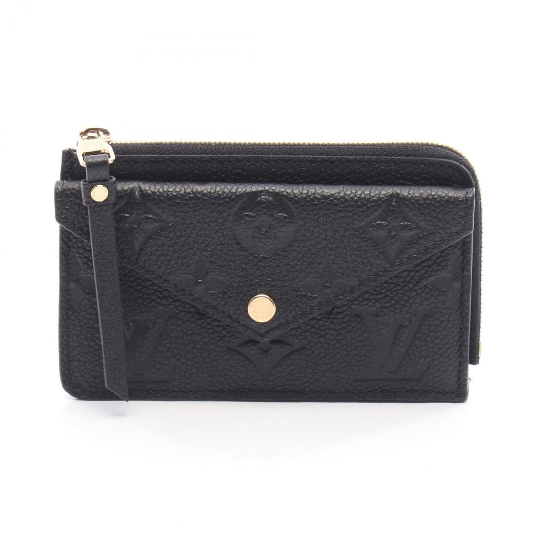 Louis Vuitton Portecarte Recto Verso Wallet/Coin Purse, Leather, Monogram Empreinte, Women's, Black,: --- Catalog ---Category: SizeSize (HxWxD): 8cm x 13cm x 2cm / 3.14'' x 5.11'' x 0.78''Category: DesignType: Coin purse/coin caseColor: Black, NoirGender: WomenMaterial: Monogram Empreinte Category: Ge