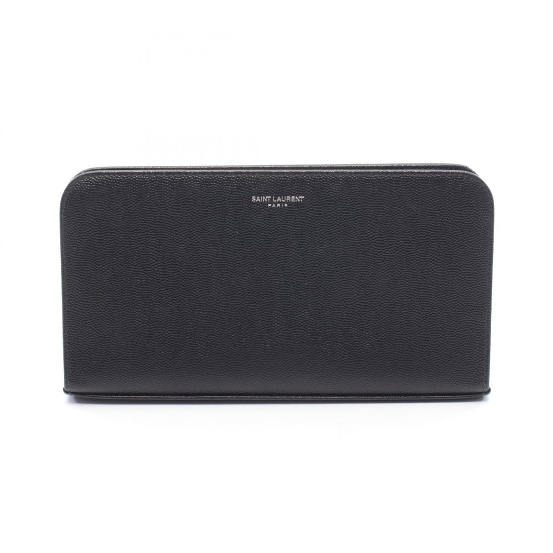 Yves Saint Laurent Saint Laurent Paris Round Long Wallet, Leather, Women's, Black: --- Catalog ---Category: SizeSize (HxWxD): 11.5cm x 21.5cm x 2.5cm / 4.52'' x 8.46'' x 0.98''Category: DesignType: Long wallet (bi-fold)Color: BlackGender: WomenMaterial: Leather Category: GeneralBran