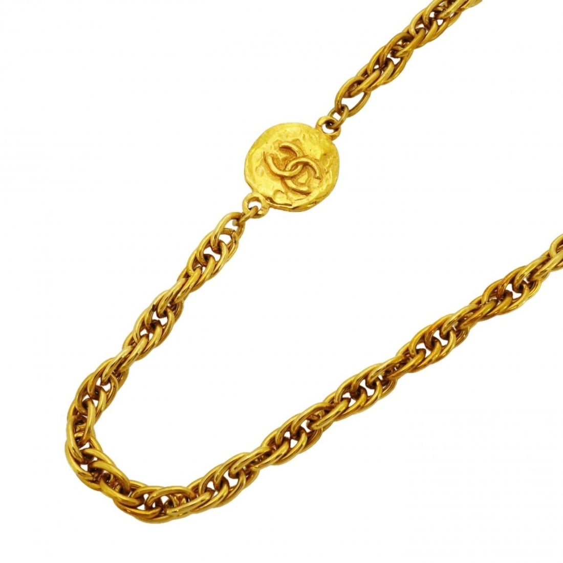 Chanel Necklace, Coco Mark, GP Plated Gold, Women's: --- Catalog ---Category: SizeNeck Circumference: 86 cm / 33.85''Category: DesignColor: GoldGender: WomenMaterial: Gold platingNecklace Type: NecklaceCategory: GeneralBrand: Chanel--- Item List ---Sect