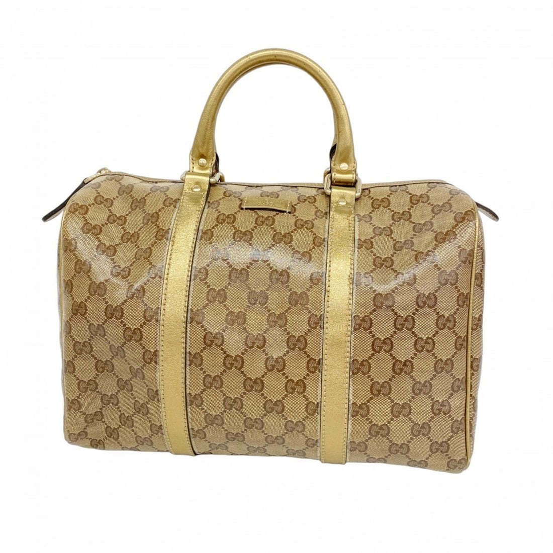 Gucci GG Crystal Handbag 193603, Coated Canvas, Brown Gold, Women's: --- Catalog ---Category: SizeSize (HxWxD): 23cm x 32cm x 17.5cm / 9.05'' x 12.59'' x 6.88''Category: DesignType: HandbagColor: Brown, GoldGender: WomenMaterial: Coated canvas Hardware Color: GoldCateg