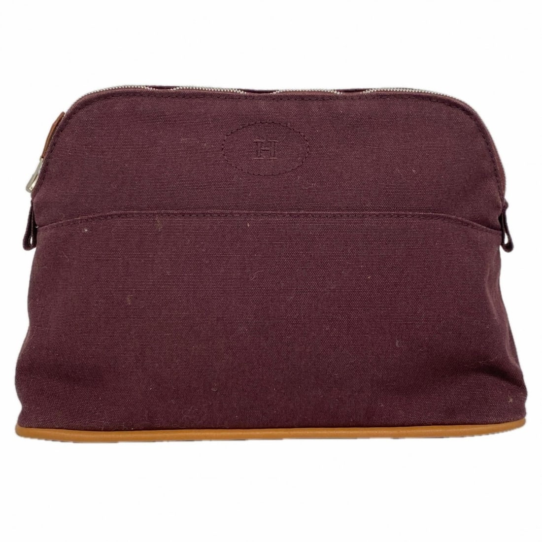 Hermes Bolide Bag/Pouch, Canvas, Bordeaux, Women's: --- Catalog ---Category: SizeSize (HxWxD): 17cm x 25.5cm x 9cm / 6.69'' x 10.03'' x 3.54''Category: DesignType: PouchColor: BordeauxGender: WomenMaterial: Canvas Hardware Color: SilverCategory: Genera