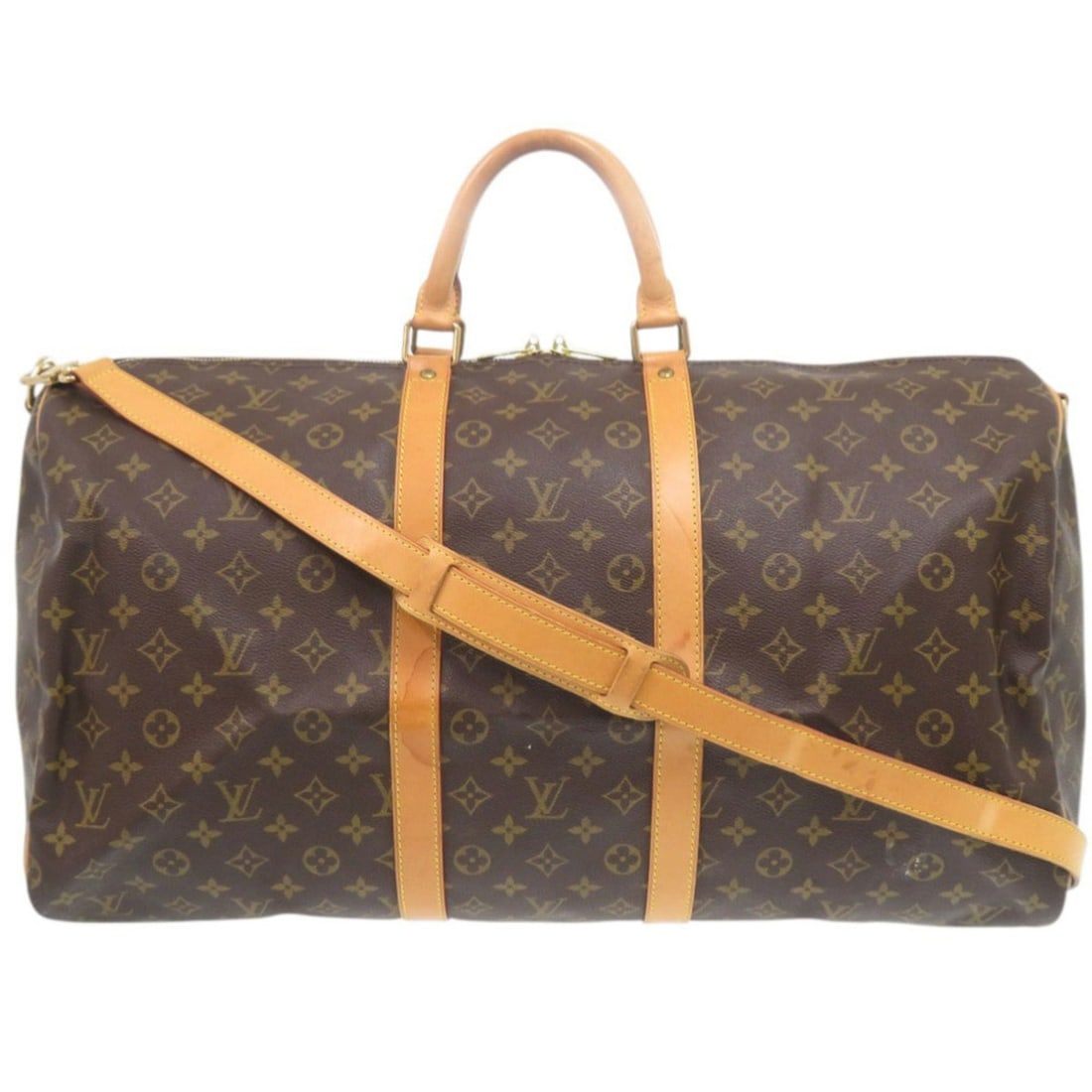 Louis Vuitton Keepall Bandoulière 55 Monogram M41414 Boston Bag LV 0146 LOUIS VUITTON: --- Catalog ---Category: SizeSize (HxWxD): 29cm x 55cm x 25cm / 11.41'' x 21.65'' x 9.84''Category: DesignType: Boston bagColor: Brown, MonogramGender: Men,WomenMaterial: Monogram Category: GeneralMPN