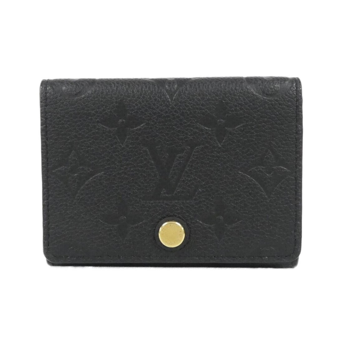 Louis Vuitton Monogram Empreinte Enveloppe Carte de Visite M58456 Business Card Holder/Card Case: --- Catalog ---Category: DesignType: Card caseColor: BlackGender: Men,WomenMaterial: Leather Leather/Fur Type: CalfskinCategory: GeneralMPN: M58456Brand: Louis VuittonCategory: Physical PropertiesSize