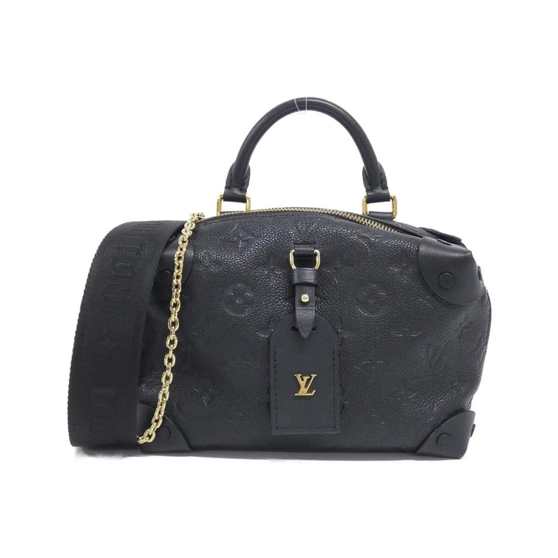 Louis Vuitton Monogram Empreinte Petite Malle Souple M45393 Handbag: --- Catalog ---Category: SizeSize (HxWxD): 14cm x 20cm x 8cm / 5.51'' x 7.87'' x 3.14''Category: DesignType: HandbagColor: BlackGender: Women,MenMaterial: Leather Leather/Fur Type: CalfskinCategory: G