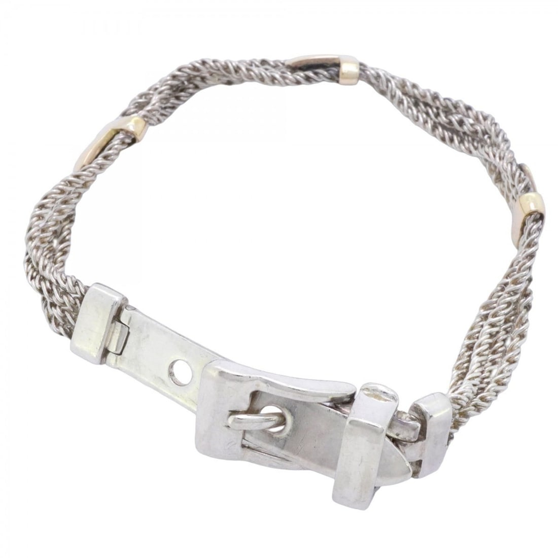 Tiffany & Co. T-Rope Bracelet, 18K Yellow Gold (KYG), Sterling Silver 925, for Men and Women: --- Catalog ---Category: SizeLength: 17cm - 18cm / 6.69'' - 7.08''Category: DesignType: Charm braceletGender: Men,WomenMaterial: Silver 925, Yellow gold (18K)Category: GeneralBrand: Tiffany--- Item Li