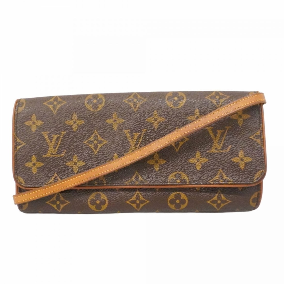 Louis Vuitton Monogram Pochette Twin GM Shoulder Bag M51852 Brown Women's: --- Catalog ---Category: SizeSize (HxWxD): 12cm x 24cm x 2.5cm / 4.72'' x 9.44'' x 0.98''Category: DesignType: Shoulder bagColor: BrownGender: WomenCategory: GeneralMPN: M51852Brand: Louis Vuitton---
