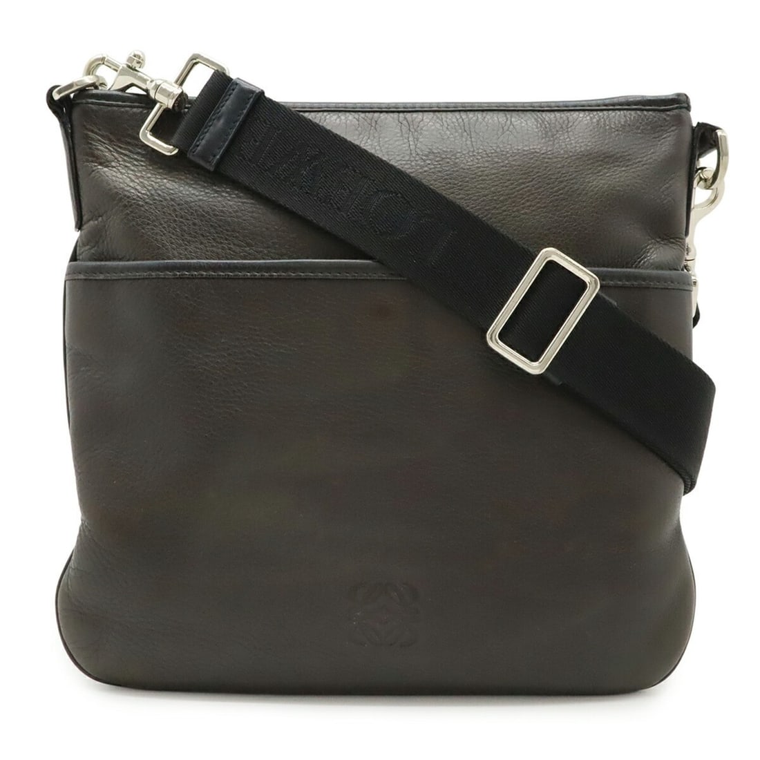 LOEWE Anagram Shoulder Bag, Leather, Dark Brown/Black: --- Catalog ---Category: SizeSize (HxWxD): 28.5cm x 29cm / 11.22'' x 11.41''Category: DesignType: Shoulder bagColor: Black, Dark brownGender: MenMaterial: Leather Category: GeneralBrand: LoeweCountry