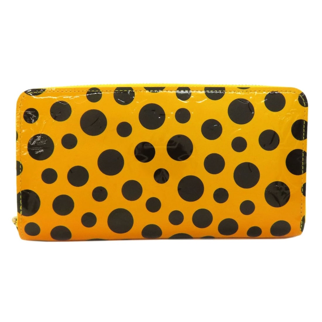 Louis Vuitton M91571 Zippy Wallet, Yayoi Kusama Dot Infinity Long Wallet (with Coin Purse), Vernis,: --- Catalog ---Category: SizeSize (HxWxD): 11cm x 20cm x 2.5cm / 4.33'' x 7.87'' x 0.98''Category: DesignType: Long wallet (bi-fold)Color: Black, YellowGender: WomenMaterial: Vernis Category: GeneralM
